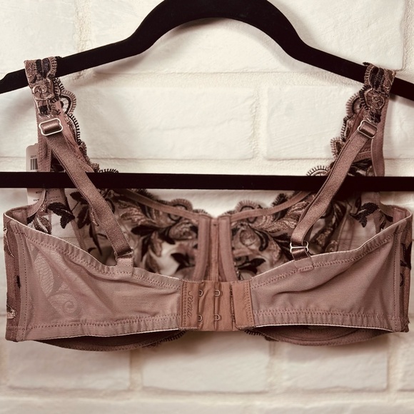 NWT Soma Sensuous Lace Unlined Ballonet Underwire Bra 34 D Mochaccino #0545 - Picture 2 of 14